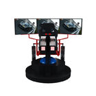 3 شعبة الشؤون المالية موشن محاكي لعبة سباق السيارات آلة 9D الواقع الافتراضي الكهربائية 3 شاشات