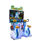 300W Kids Arcade / مسابقات مفردة ومزدوجة آلة استرداد لعبة Rider Bike Bike قابلة للاسترداد