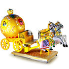 الكلاسيكية عربة محاكي أطفال ممر آلة / كوين تعمل كيدي ركوب الخيل